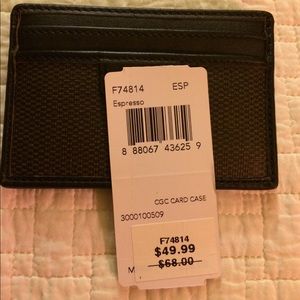 Coach card case